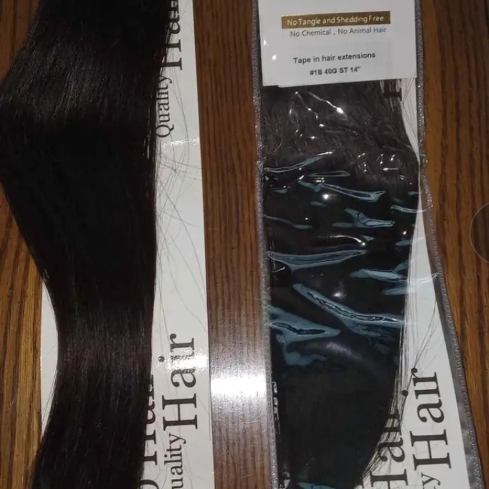 Moresso Human Hair Tape-In Extensions 1b